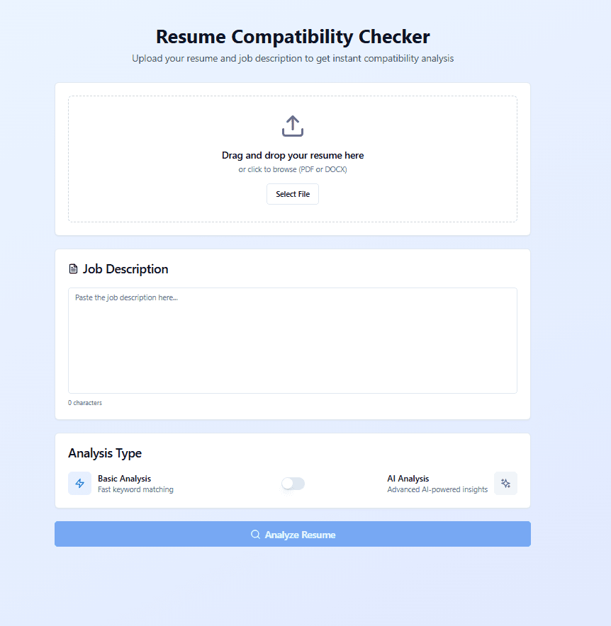 Resume Compatibility Checker